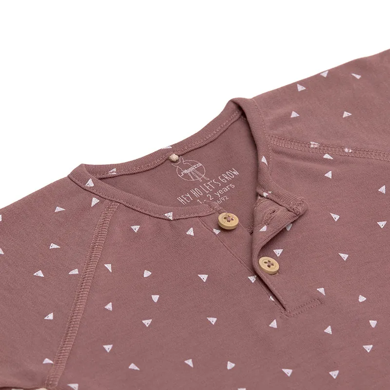 T-shirt ML Coton BIO - Triangle cannelle-2