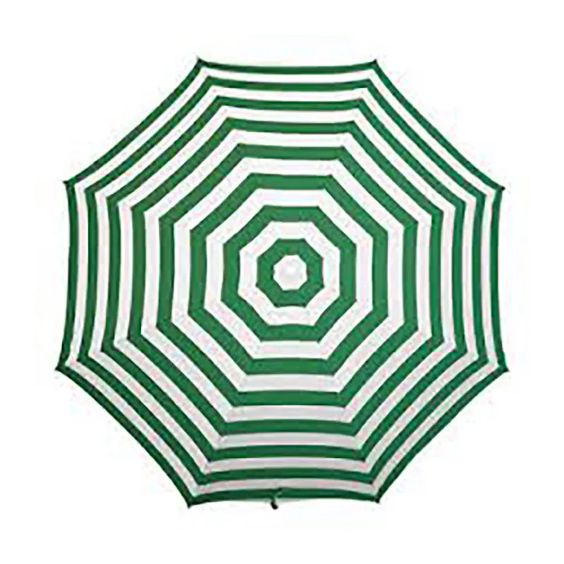 Parasol de plage Anti-UV 50+ Vert/Blanc - Ø180cm-0