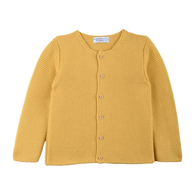 Gilet Coton BIO - Moutarde-0