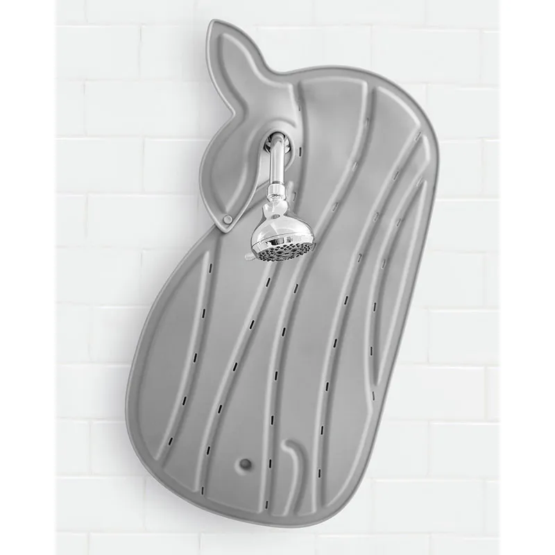 Tapis de bain antidérapant Moby Baleine Gris - 0m+-3
