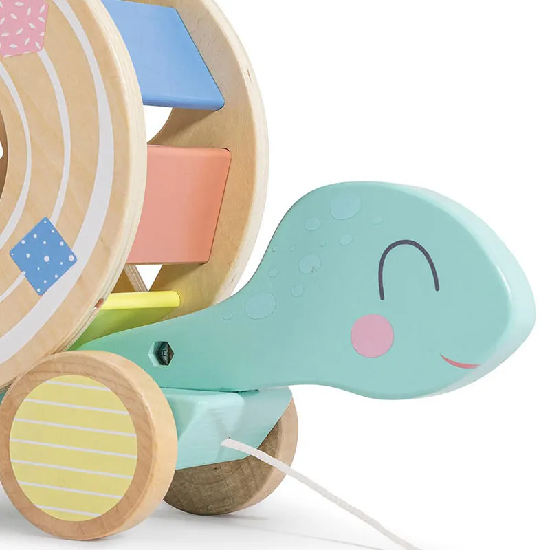 Jouet à tirer + Formes Tortue - 12m+-3