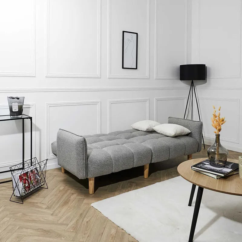 Canapé convertible Dream Gris - 195x91x83cm-1