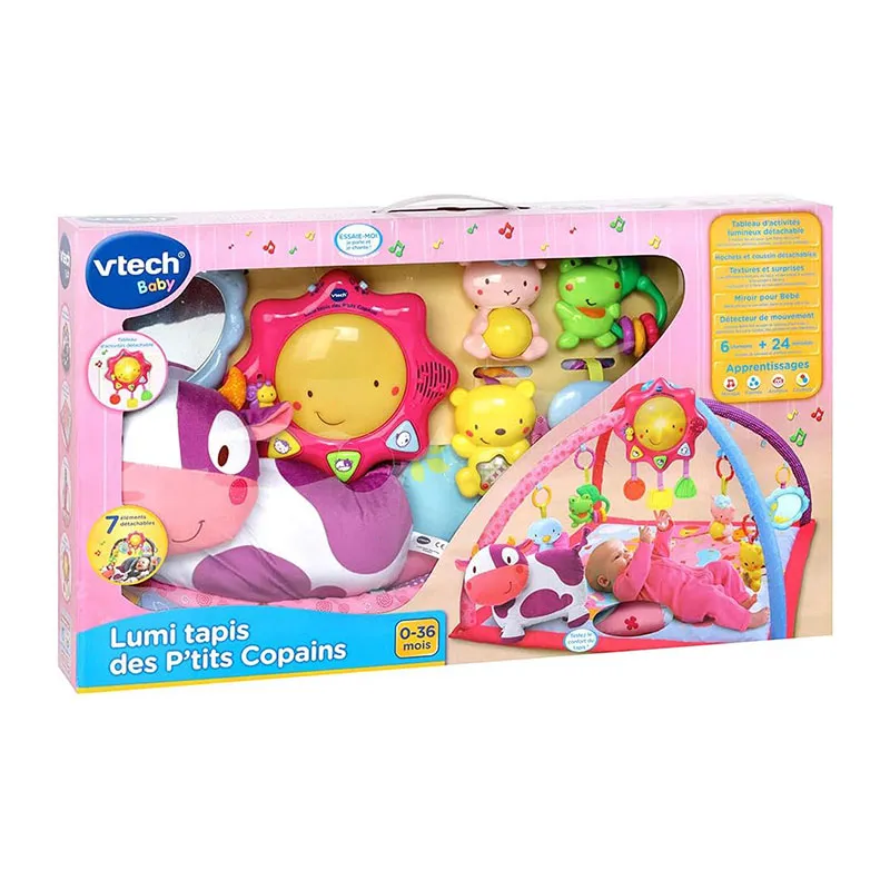 Lumi tapis des P'tits copains Rose - 0m+-2
