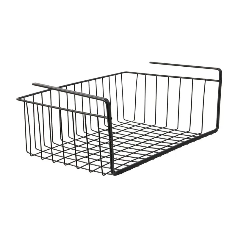 Panier filaire suspendu métal Noir - 26x14cm-0