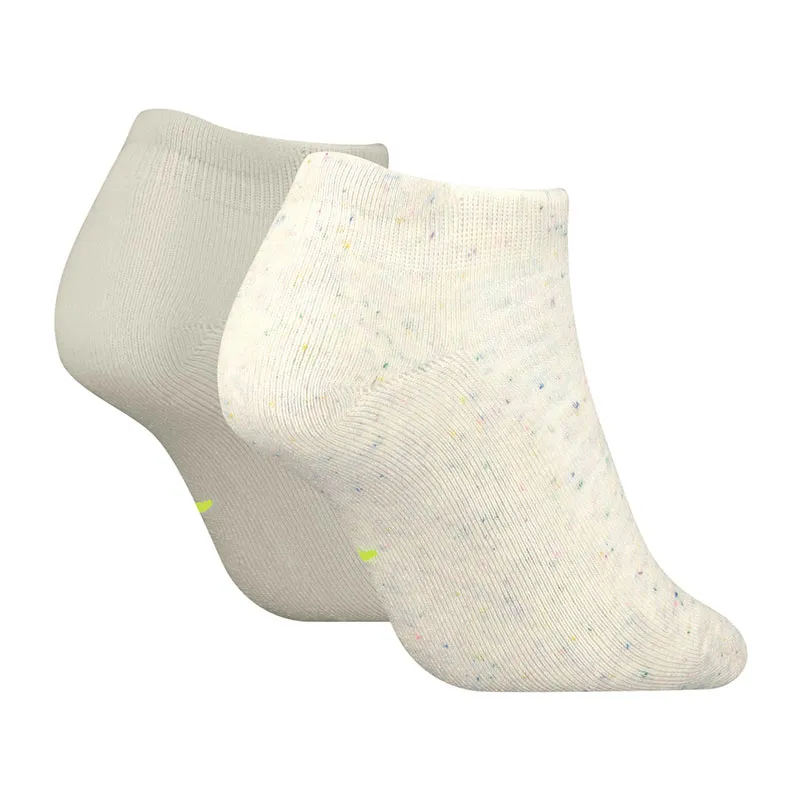 2 paires de socquettes Femme Basic Puma - Beige chiné-1