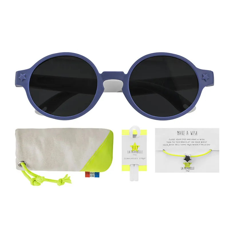 Lunettes de soleil Anti-UV Cat.3 - Funk Bleu Foncé/Gris-2