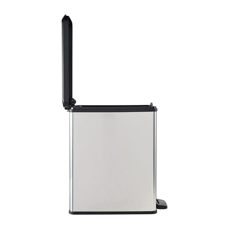 Poubelle à pédale rectangulaire Slim - 40L-6