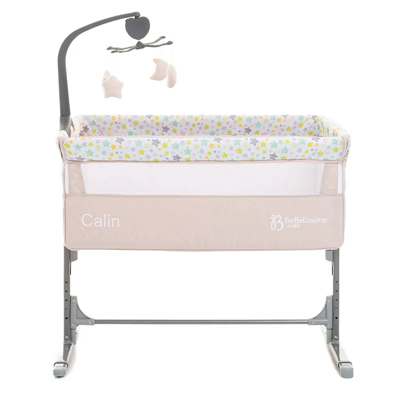 Berceau Cododo avec mobile musical Beige - 0m+-7