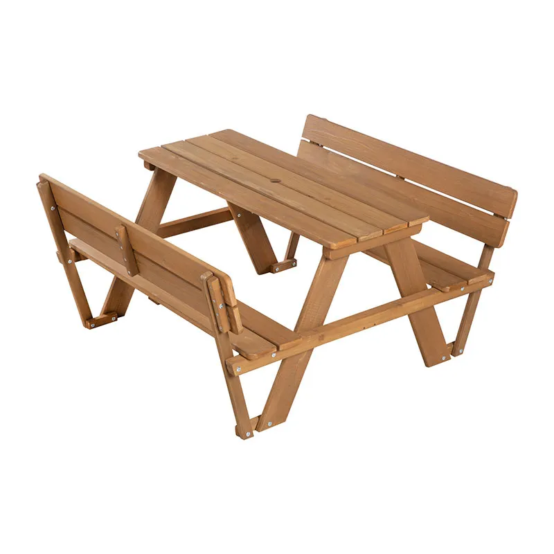 Table de pique-nique Outdoor+ Teck - 12m+-0