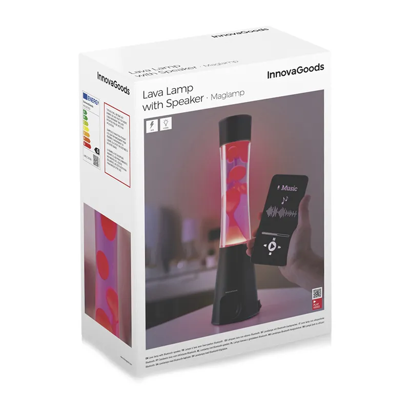 Lampe à lave + Haut-parleur - ø10,7x42cm-9