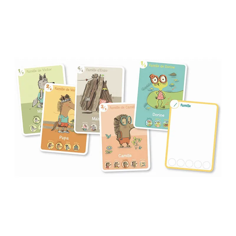 Jeux de cartes 7 familles - 6+-1