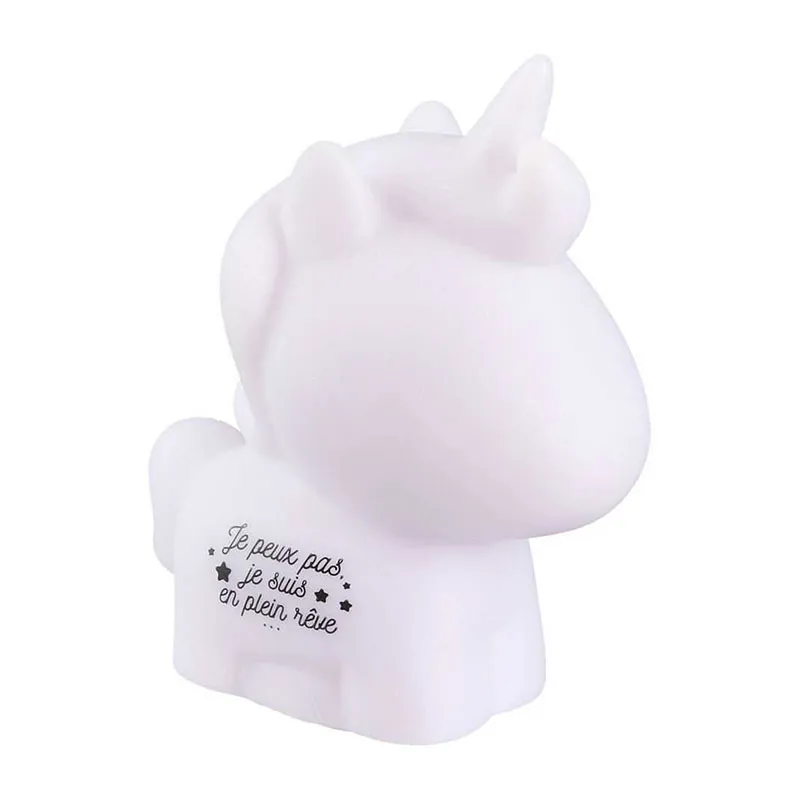 Veilleuse Licorne Rose - 10x16.5x5cm-1