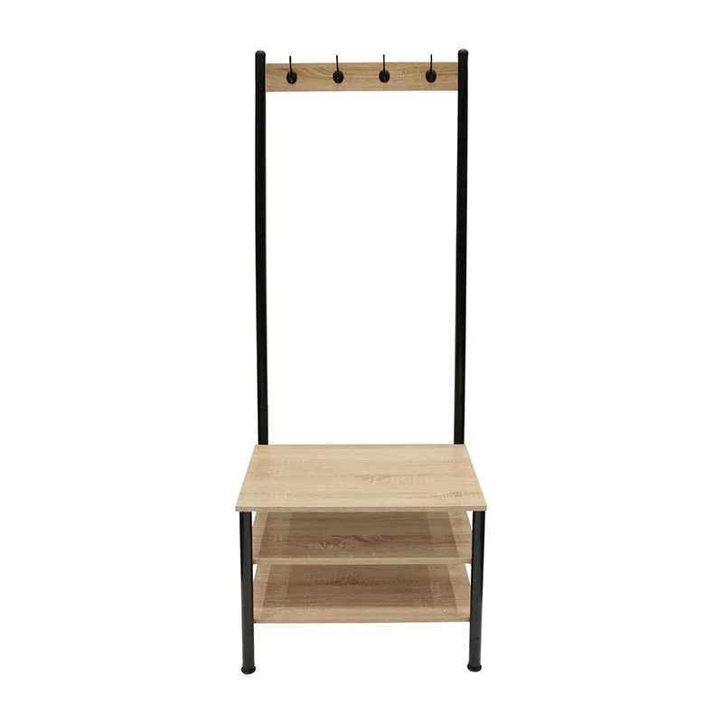 Meuble porte-manteau Bois/Métal - 60x175cm-1