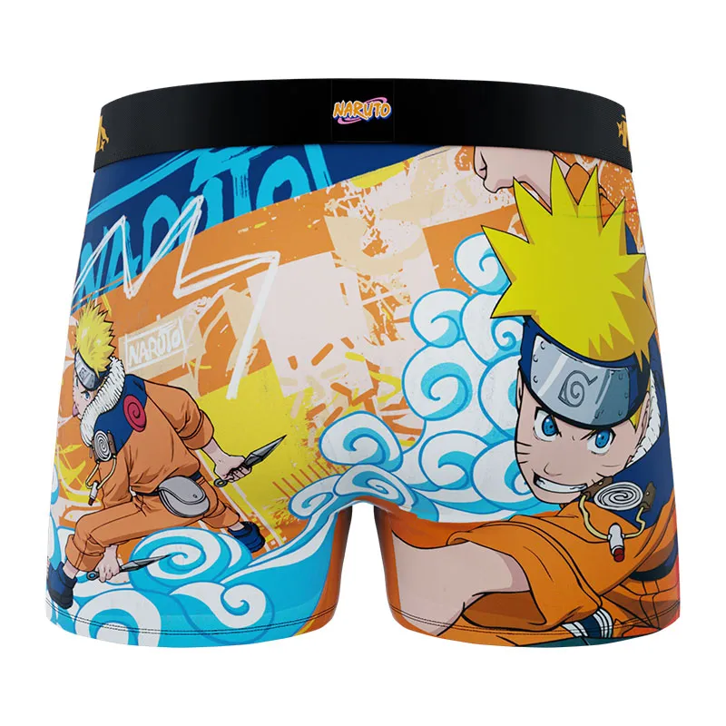 3 boxers homme Naruto Classic - Noir/Bleu/Jaune/Rouge-6