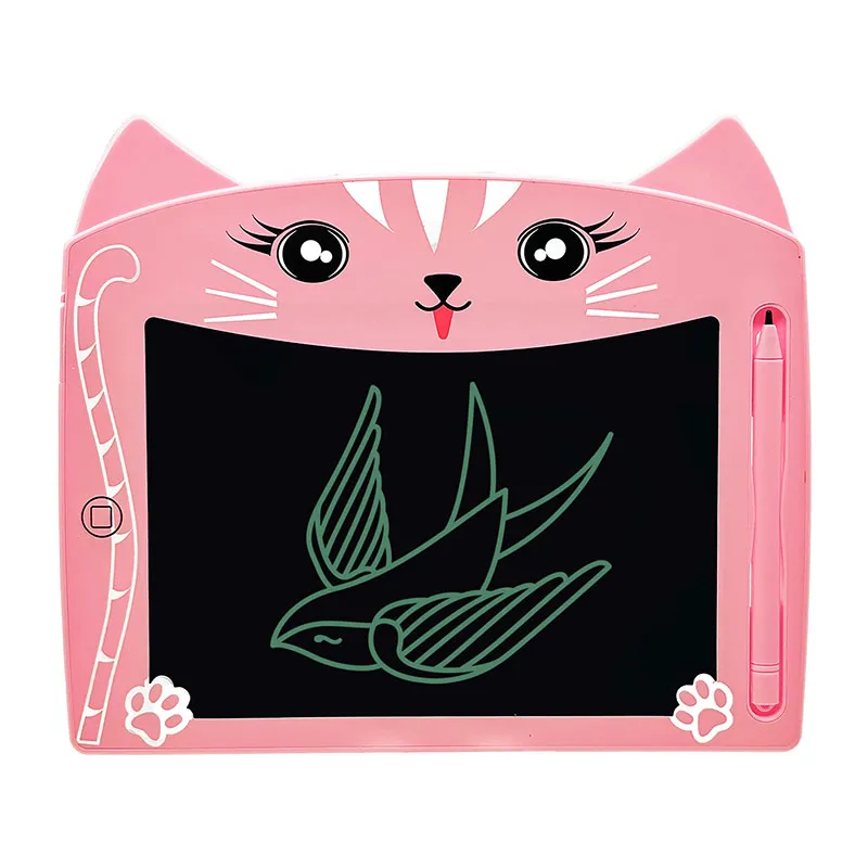 Tablette de dessin et d'écriture LCD 8" Chat Rose - 36m+-0