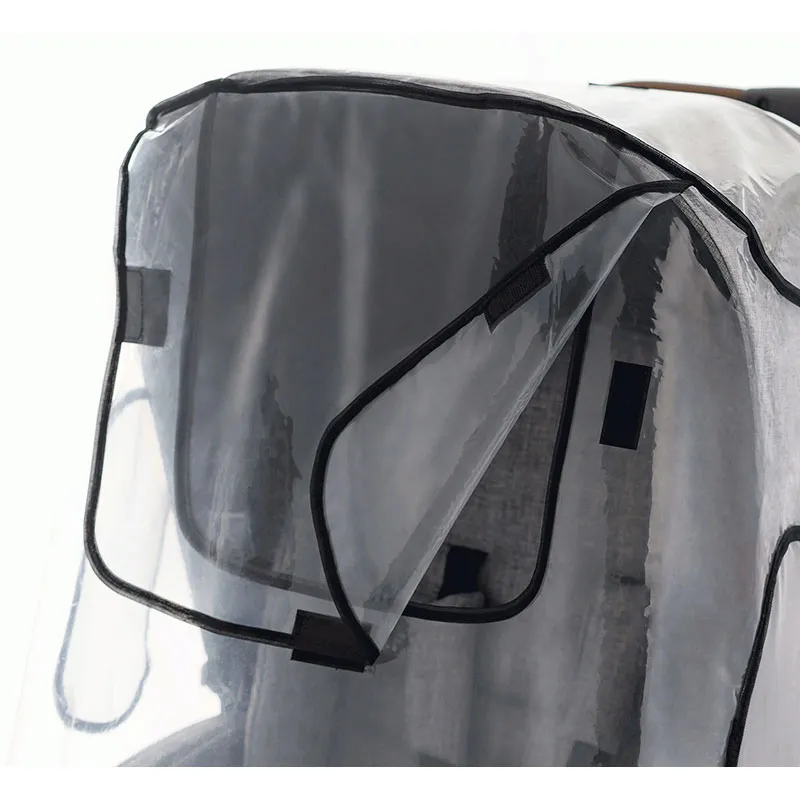 Protection pluie poussette Peva XL - Transparent-4