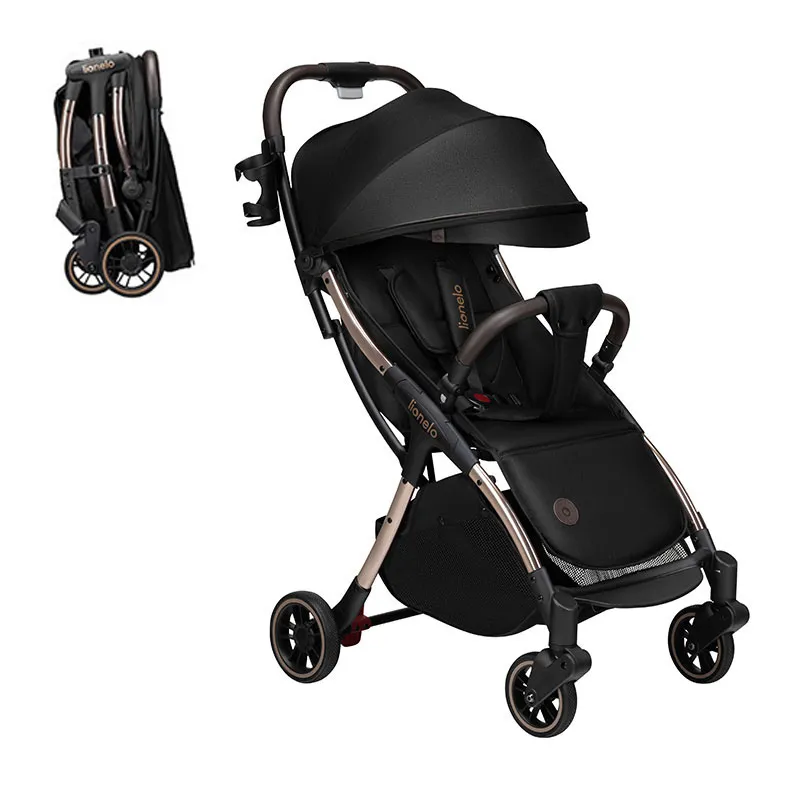 Poussette Compacte Julie Noir/Or - 6m+-0