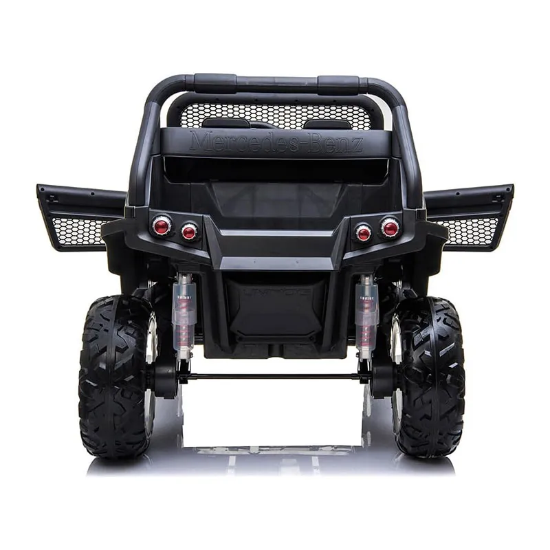 Voiture élec. Mercedes Unimog Noir - 36m+-1
