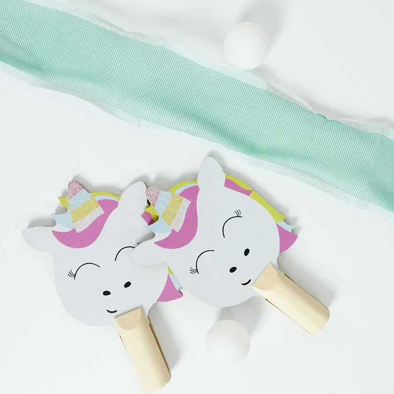 Jeu de ping-pong Licorne Rose/Blanc - 23,5x5,5x20,5cm-1