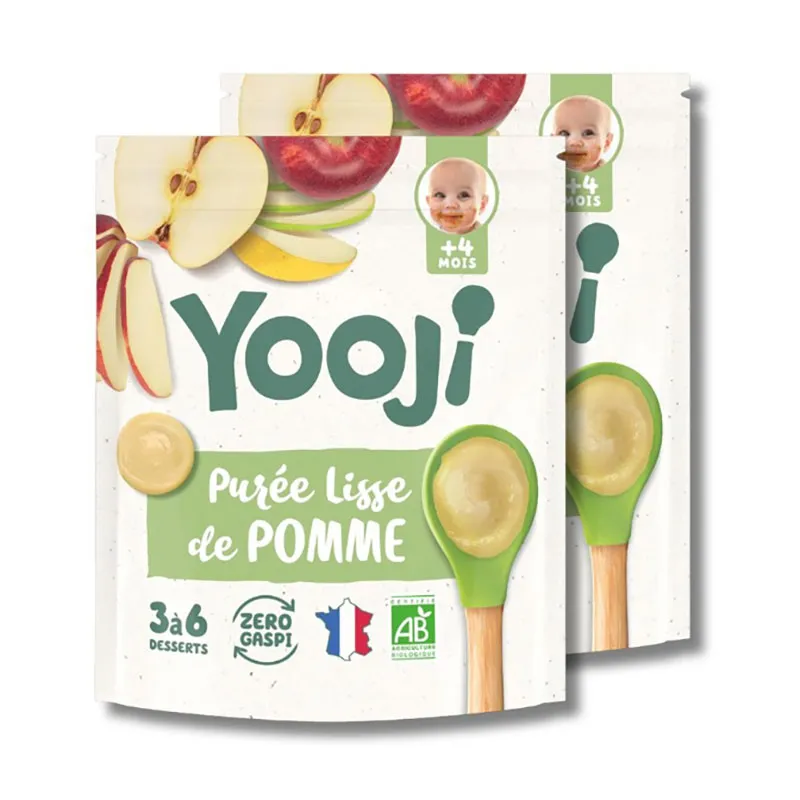 2x300g Purée lisse pomme BIO - 4m+-0