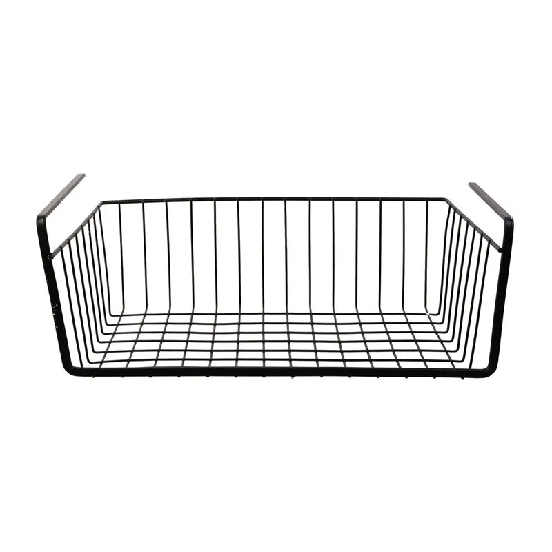 Panier filaire suspendu métal Noir - 26x14cm-1