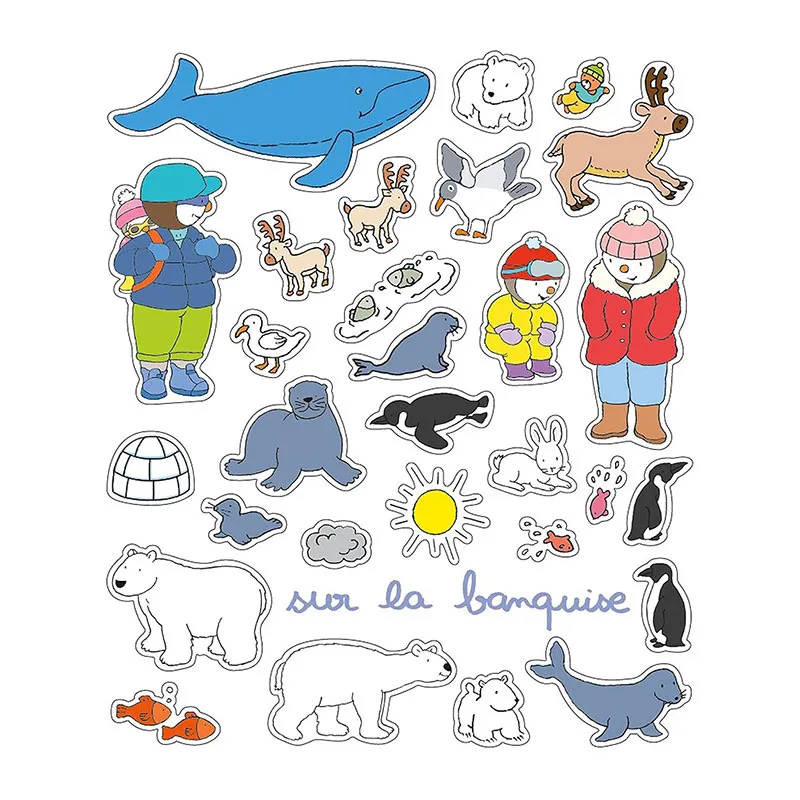 T'Choupi Grand cahier d'autocollants Les animaux - 24m+-3