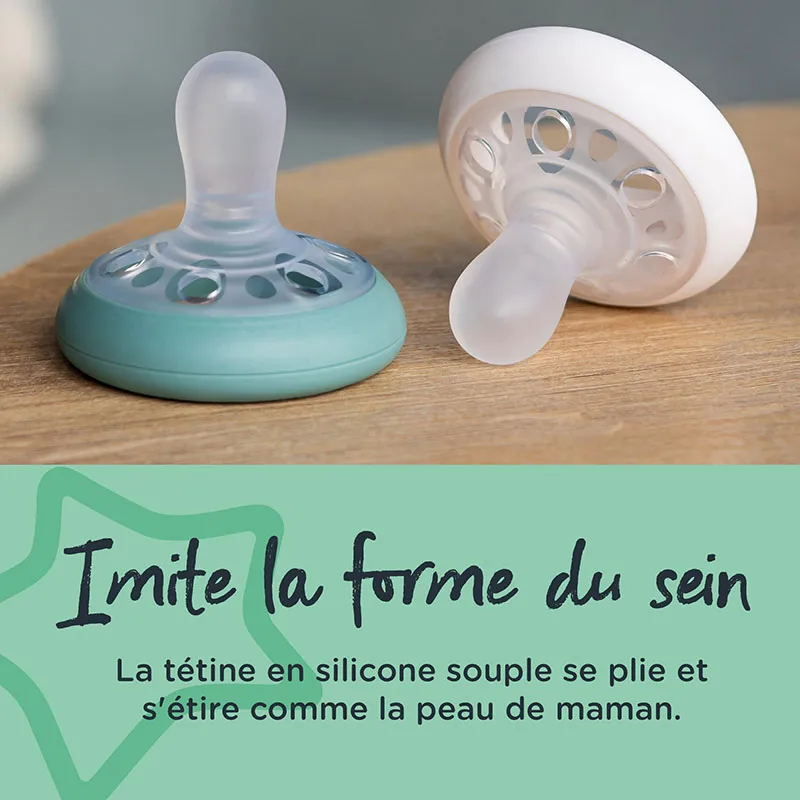 2 Sucettes Forme naturelle - 0-6m+-5