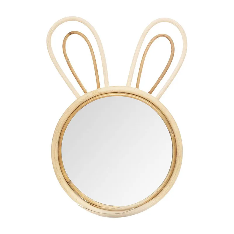 Miroir lapin Naturel - 24x38cm-0