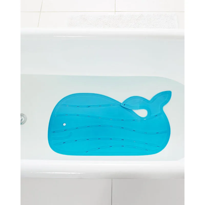 Tapis de bain antidérapant Moby Baleine Bleu - 0m+-6