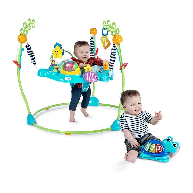 Sauteur 2en1 avec centre d'activités Ocean explorers - 6m+-3