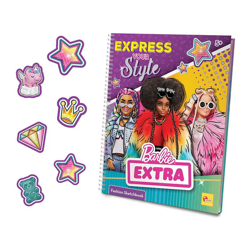 Carnet de dessin Barbie extra - 5+-6