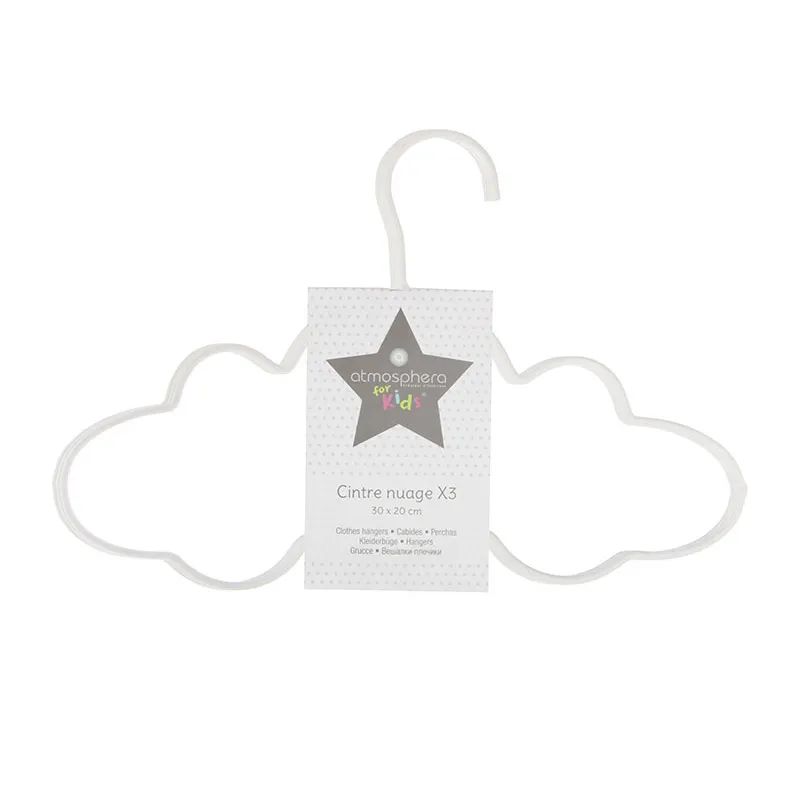3 Cintres métal Nuage Aléa. - 30x20cm-2