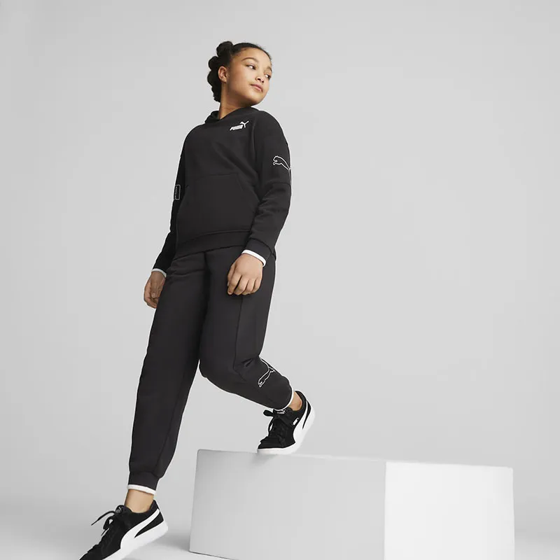 Sweat à capuche Fille Power Colorblock Puma Fille - Noir-4