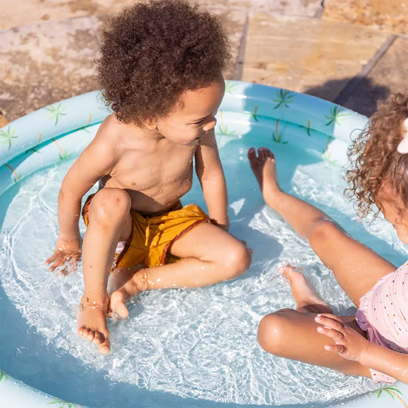 Piscine gonflable Palmiers Bleu Ø100cm - 1+-3