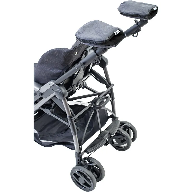 Moufles poussette Polaire Alpin - Kaki-2