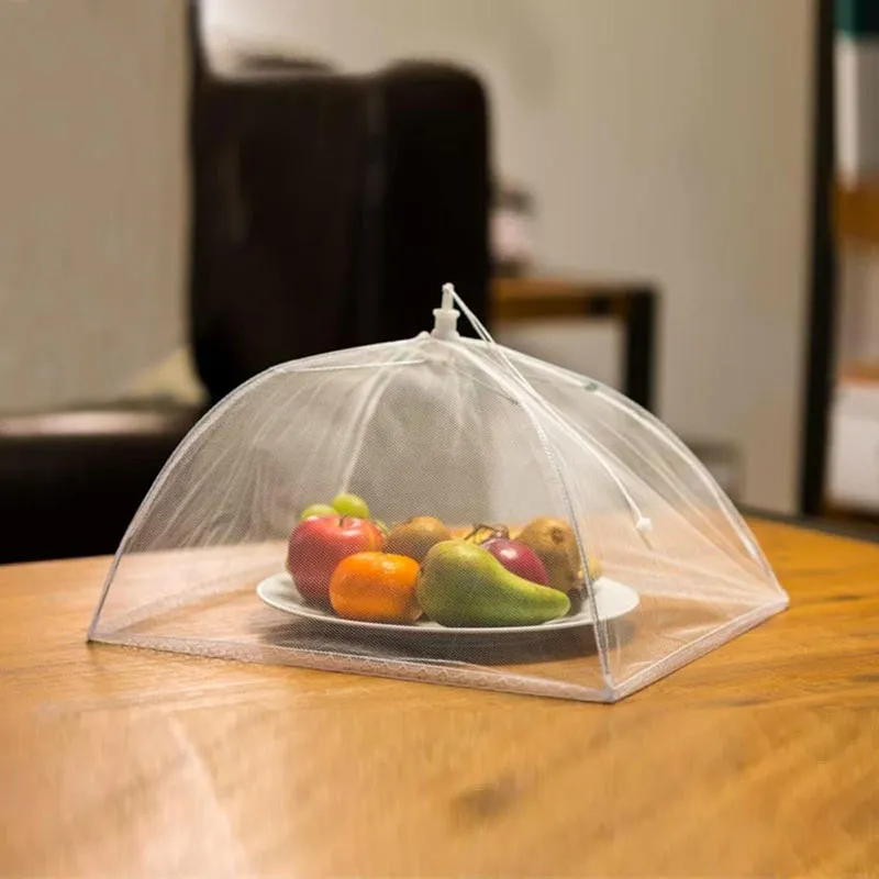 Cloche alimentaire pliable en maille - 32x32cm-4