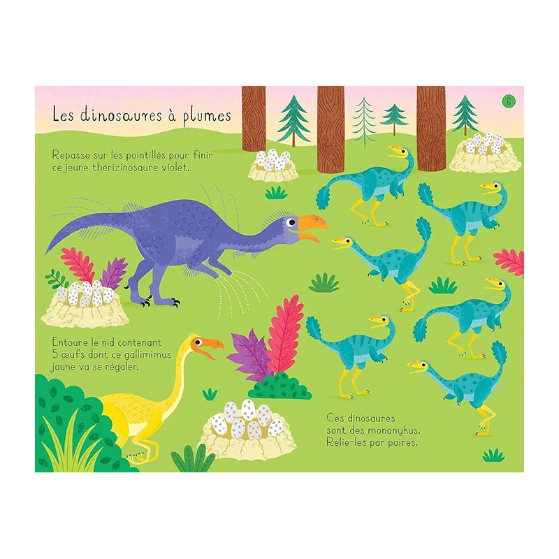 Joue et colorie Les dinosaures - 3+-1