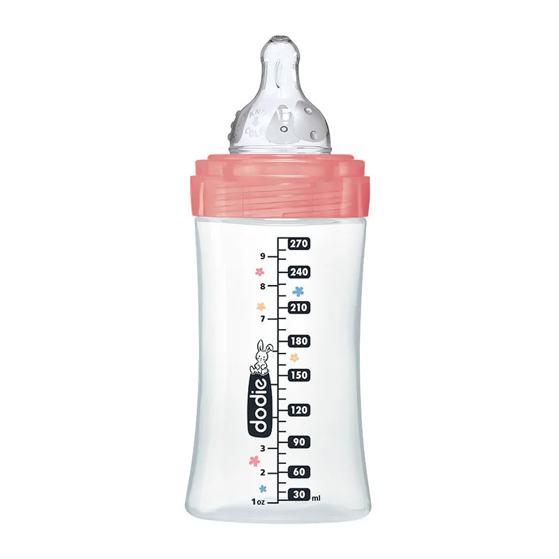 2 Bibs anti-coliq. Tétines rondes 270ml déb.2 Minnie - 0m+-3