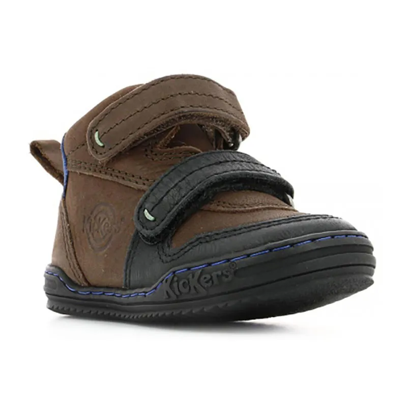 Sneakers hautes Jintaba - Noir/Marron-2