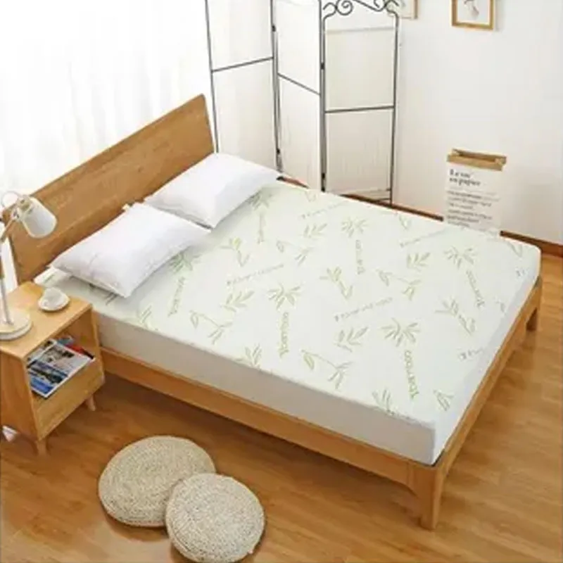 Protège-matelas Bambou imper. Blanc-7