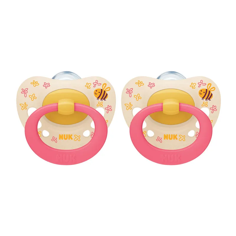 2 Sucettes Silicone Classic - Abeille-0