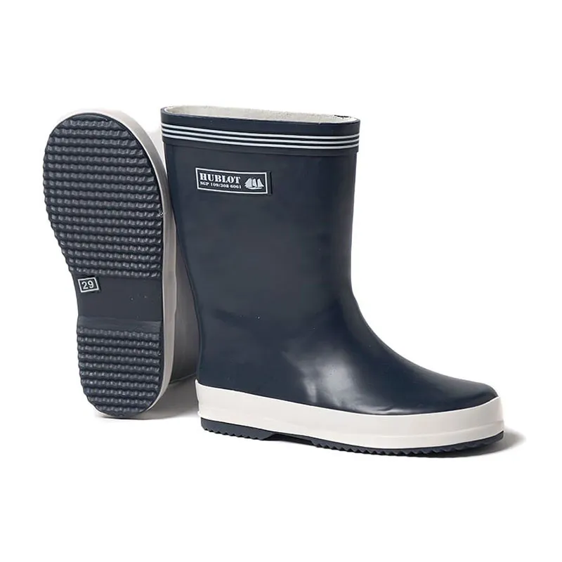 Bottes unies mixte pluie - Marine-0