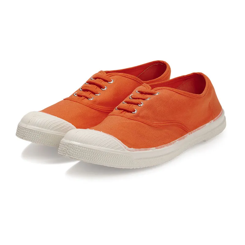 Tennies à lacets Femme - Coquelicot-3