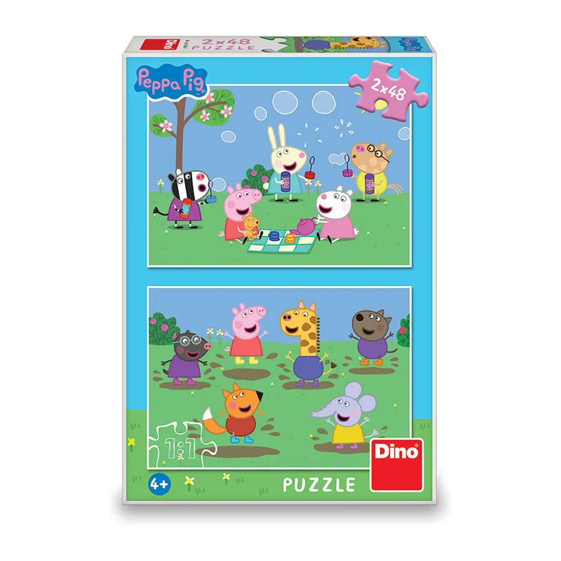 2 Puzzles 48pcs Peppa Pig et ses amis - 4+-4