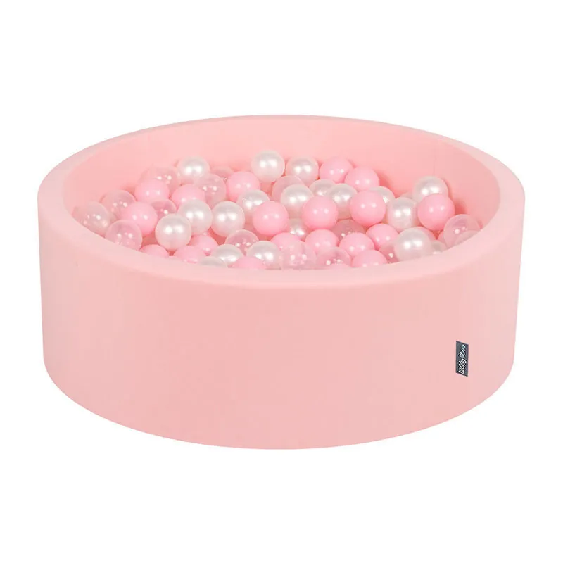 Piscine balles rond Rose/Perle + 200b. - 90x30cm-0
