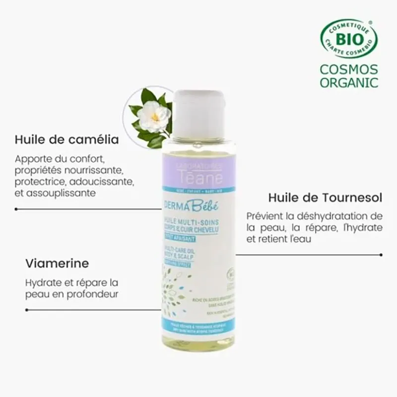 Huile de soin et de bain Certifié Bio - 100ml-3