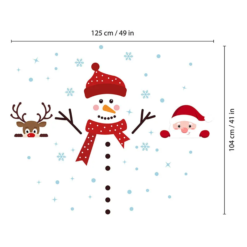 Stickers - Père Noël, Rudolph et Bonhomme de neige-6
