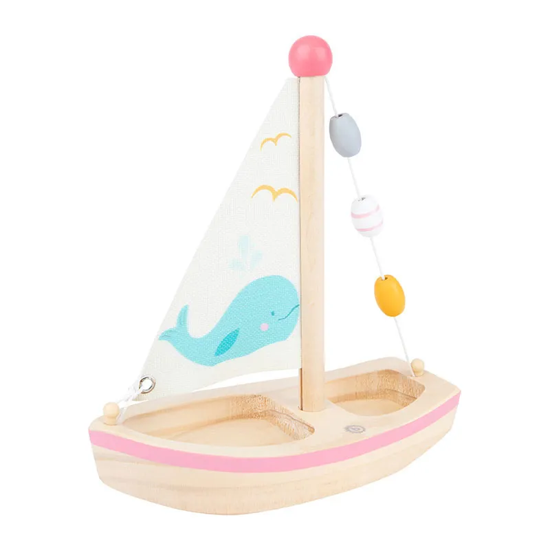 Jouet de bain bois Grand Voilier - 24m+-5