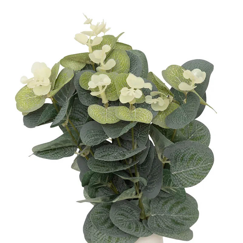 Composition Florale eucalyptus Suza + vase céramique Aléat. - 20x6,5x37cm-8