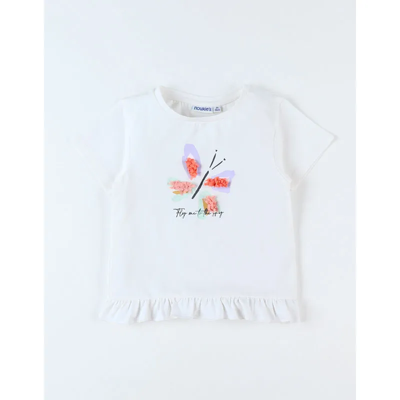 T-shirt MC Papillons - Blanc-2
